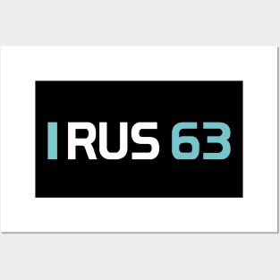 RUS 63 Design - White Text. Posters and Art